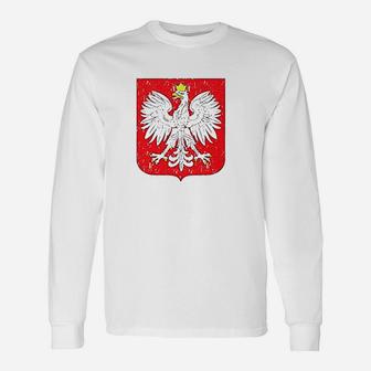 Poland Coat Of Arms Unisex Long Sleeve | Crazezy