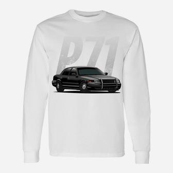 Police Car Crown Victoria Interceptor P71 Shirt Unisex Long Sleeve | Crazezy