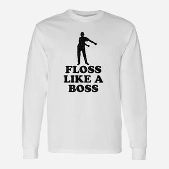 Poster Foundry Floss Like A Boss Dance Silhouette Unisex Long Sleeve | Crazezy CA