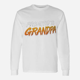 Promoted To Grandpa Unisex Long Sleeve | Crazezy DE