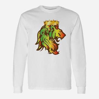 Rasta Lion Unisex Long Sleeve | Crazezy