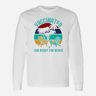 Ready To Party Beach Palms Sea Vacation Unisex Long Sleeve | Crazezy UK