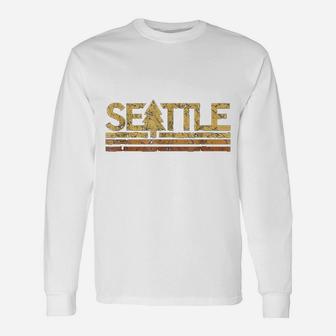 Retro Vintage Seattle Washington Unisex Long Sleeve | Crazezy UK