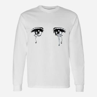 Sad Crying Tear Eyes Unisex Long Sleeve | Crazezy DE