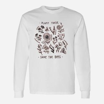 Save The Bees Unisex Long Sleeve | Crazezy CA