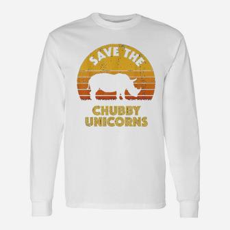 Save The Chubby Unicorns Unisex Long Sleeve | Crazezy UK