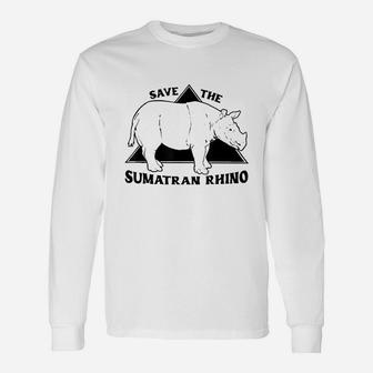 Save The Rhinos Unisex Long Sleeve | Crazezy AU