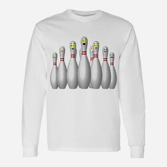 Scared Bowling Pins Unisex Long Sleeve | Crazezy AU
