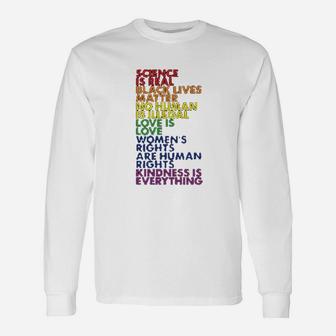 Science Is Real Unisex Long Sleeve | Crazezy AU