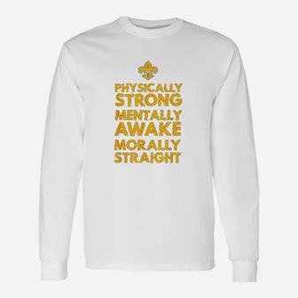 Scout Oath Scout Scouting Member Supporter Long Sleeve T-Shirt - Thegiftio