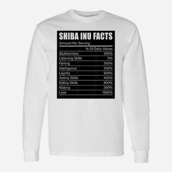Shiba Inu Dog Lover Shiba Inu Dog Facts Shiba Inu Dog Unisex Long Sleeve | Crazezy DE