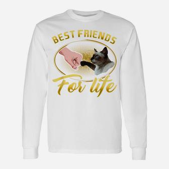 Siamese Cat, Siamese Best Friends For Life Gift Friend Unisex Long Sleeve | Crazezy AU