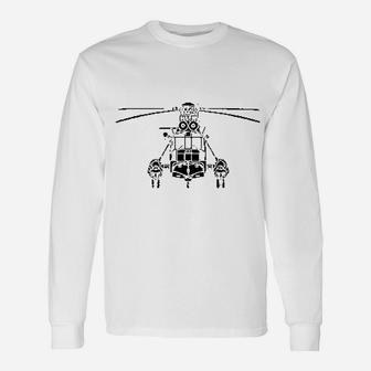 Sikorsky Sh3 Military Helicopter Unisex Long Sleeve | Crazezy