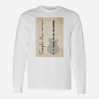 Simple Man Long Sleeve T-Shirt - Thegiftio