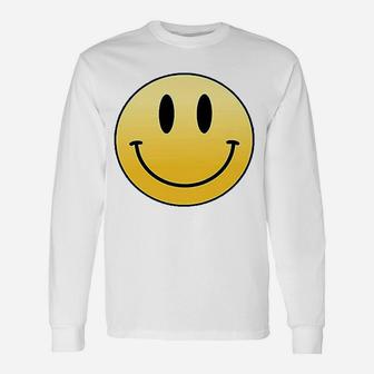 Smiley Face Circle Unisex Long Sleeve | Crazezy UK