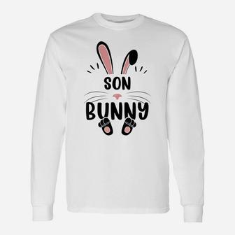 Son Bunny Funny Matching Easter Bunny Egg Hunting Unisex Long Sleeve | Crazezy