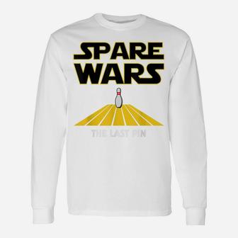 Spare Wars - Funny Bowler & Bowling Parody Unisex Long Sleeve | Crazezy