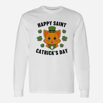 St Patricks Day Happy Saint Catricks Day Long Sleeve T-Shirt - Thegiftio UK