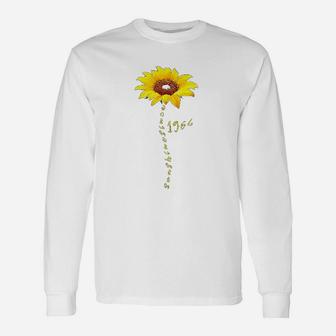 Sunshine Since 1966 5Th Birthday Gift 54 Year Old Sunflower Unisex Long Sleeve | Crazezy