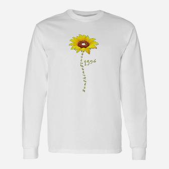 Sunshine Since 1996 25Th Birthday Gift 25 Years Old Sunflower Unisex Long Sleeve | Crazezy CA