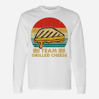 Team Grilled Cheese Lover Costume Food Lover Gifts Unisex Long Sleeve | Crazezy DE