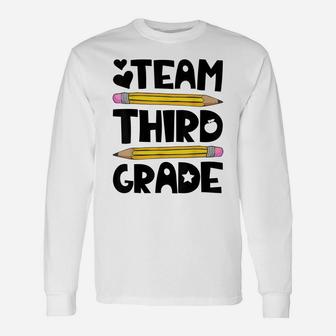 Team Third Grade Funny 3Rd Back To School Teacher Student Unisex Long Sleeve | Crazezy