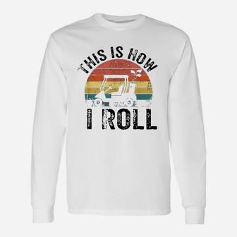 This Is How I Roll Vintage Golf Cart Unisex Long Sleeve | Crazezy