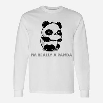 This Is My Human Costume Im Really A Panda Sweatshirt Unisex Long Sleeve | Crazezy AU