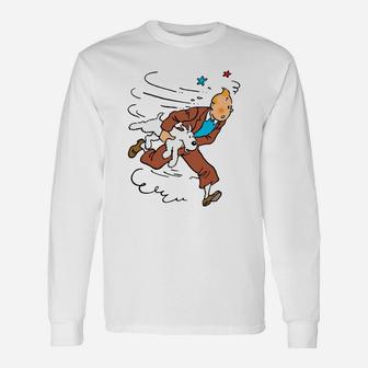 Tintin Run Long Sleeve T-Shirt - Thegiftio UK