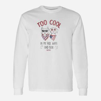 Too Cool In My Red Unisex Long Sleeve | Crazezy CA