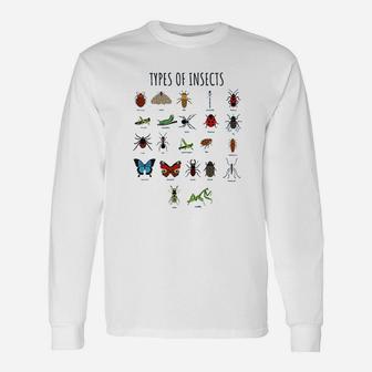 Types Of Insects Bug Identification Science Unisex Long Sleeve | Crazezy DE