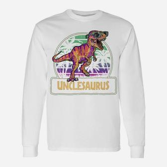 Unclesaurus T Rex Dinosaur Uncle Saurus Family Matching Unisex Long Sleeve | Crazezy AU