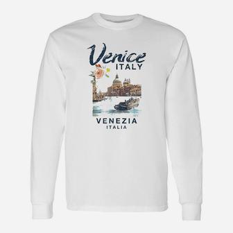 Venice Italy Venezia Italia Vintage Unisex Long Sleeve | Crazezy