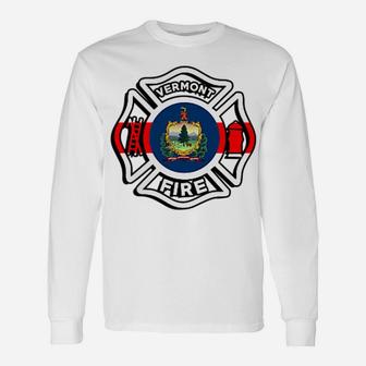Vermont Fire Rescue Department Firefighters Firemen Uniform Unisex Long Sleeve | Crazezy