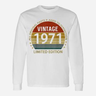 Vintage 1971 50 Year Old November 1971 50Th Birthday For Men Unisex Long Sleeve | Crazezy CA