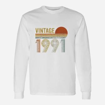 Vintage 1991 30 Birthday Unisex Long Sleeve | Crazezy CA