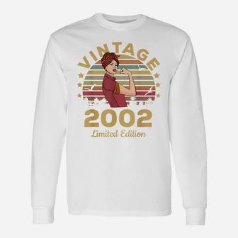 Vintage 2002 Made In 2002 19Th Birthday Women 19 Years Unisex Long Sleeve | Crazezy DE