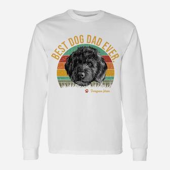 Vintage Best Portuguese Water Dad Ever Gift For Dog Lover Unisex Long Sleeve | Crazezy CA