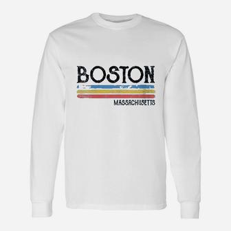 Vintage Boston Massachusetts Unisex Long Sleeve | Crazezy DE