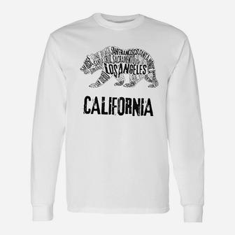 Vintage Cali Bear Unisex Long Sleeve | Crazezy CA