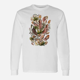 Vintage Carnivorous Plant Shirt Floral Flower Unisex Long Sleeve | Crazezy