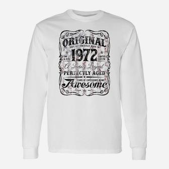 Vintage Legend Made In 1972 The Original 48Th Birthday A8 Unisex Long Sleeve | Crazezy UK