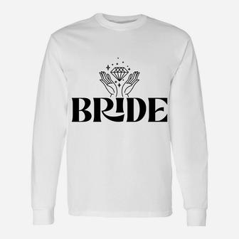 Vintage Retro Bride Bridal Bachelorette Party Matching Gift Sweatshirt Unisex Long Sleeve | Crazezy DE