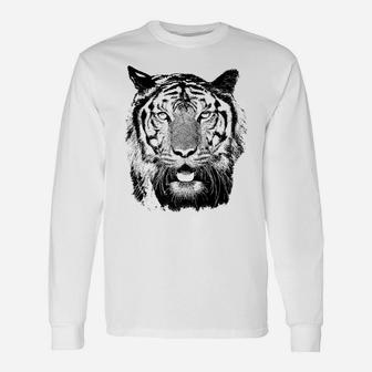 Vintage Wild Tiger Unisex Long Sleeve | Crazezy AU