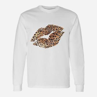 Women Leopard Lips Summer Unisex Long Sleeve | Crazezy