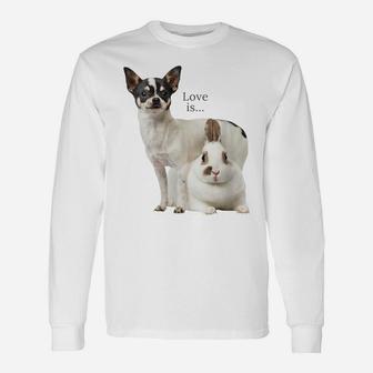 Womens Chihuahua Shirt Dog Mom Dad Tee Love Pet Puppy Chiuauaha T Unisex Long Sleeve | Crazezy DE