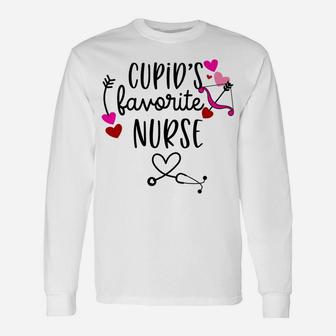 Womens Cute Funny Valentines Day Gift For Nurse Practitioner Friend Unisex Long Sleeve | Crazezy CA