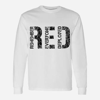 Womens Red Friday Military Veteran - Remember Everyone Deployed Unisex Long Sleeve | Crazezy