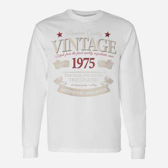 Womens Vintage 46Th Birthday Funny Made In 1975 Unisex Long Sleeve | Crazezy