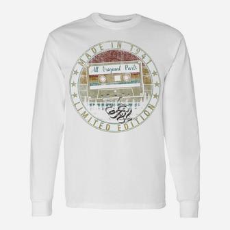 Womens Vintage Retro Cassette Tape Made In 1941 All Original Parts Unisex Long Sleeve | Crazezy